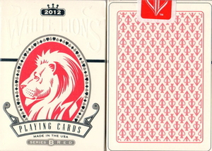 화이트 라이온 시리즈 B 레드(White Lions Playing Cards Red)