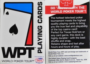 WPT 원웨이(WPT Playing Cards one way)